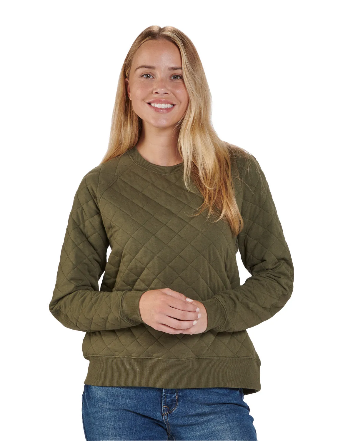 Boxercraft Ladies' Quilted Jersey Sweatshirt R08