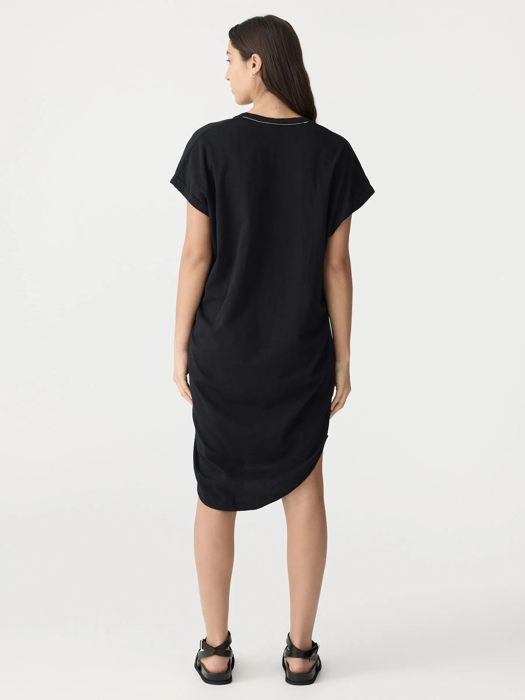 boxy t.shirt dress with tail ll