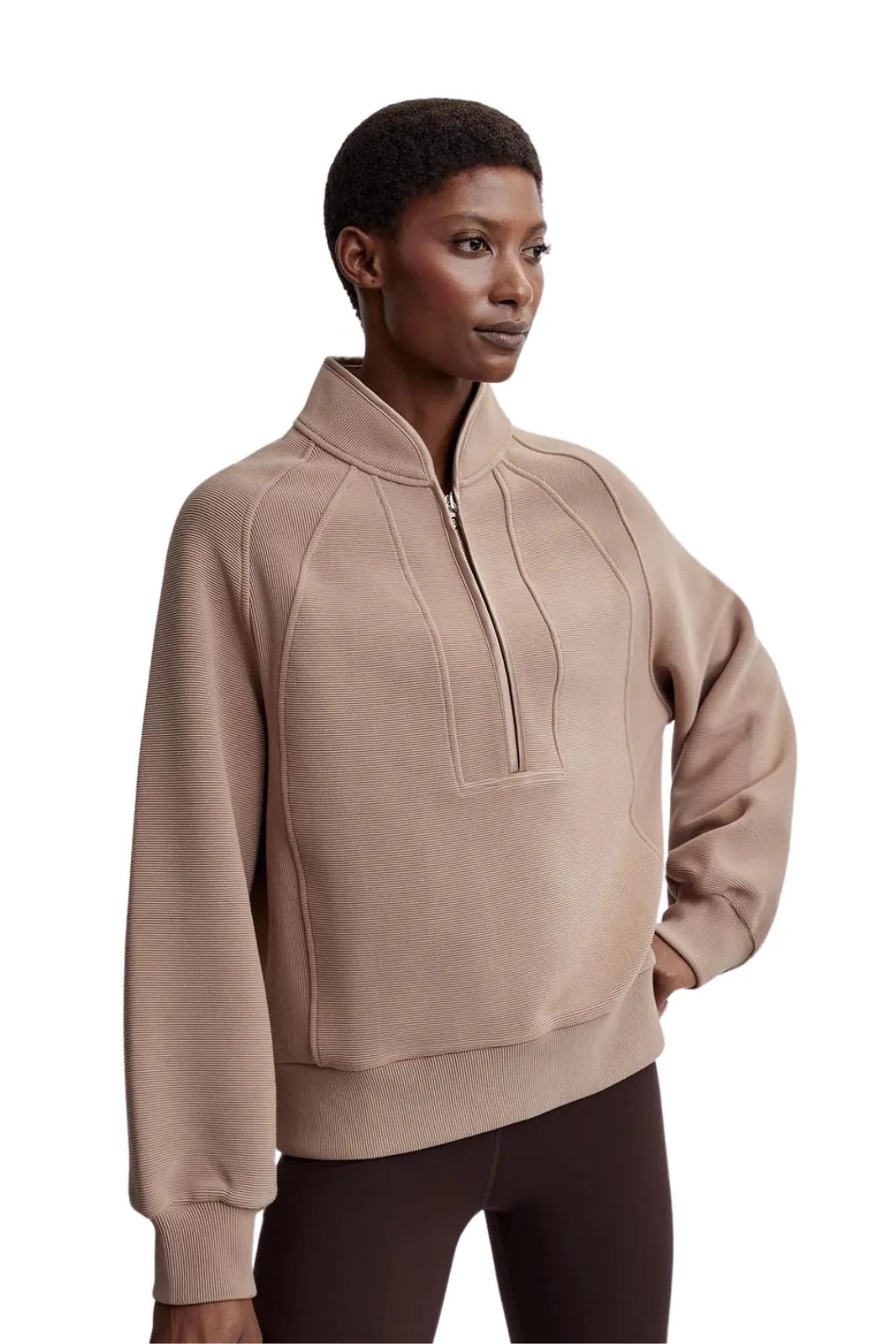Cortina Half Zip Sweat, Portabella