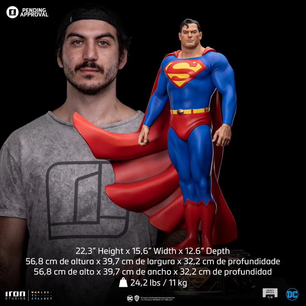 IRON STUDIOS SUPERMAN DC TRINITY LEGACY REPLICA 1/4 SCALE STATUE