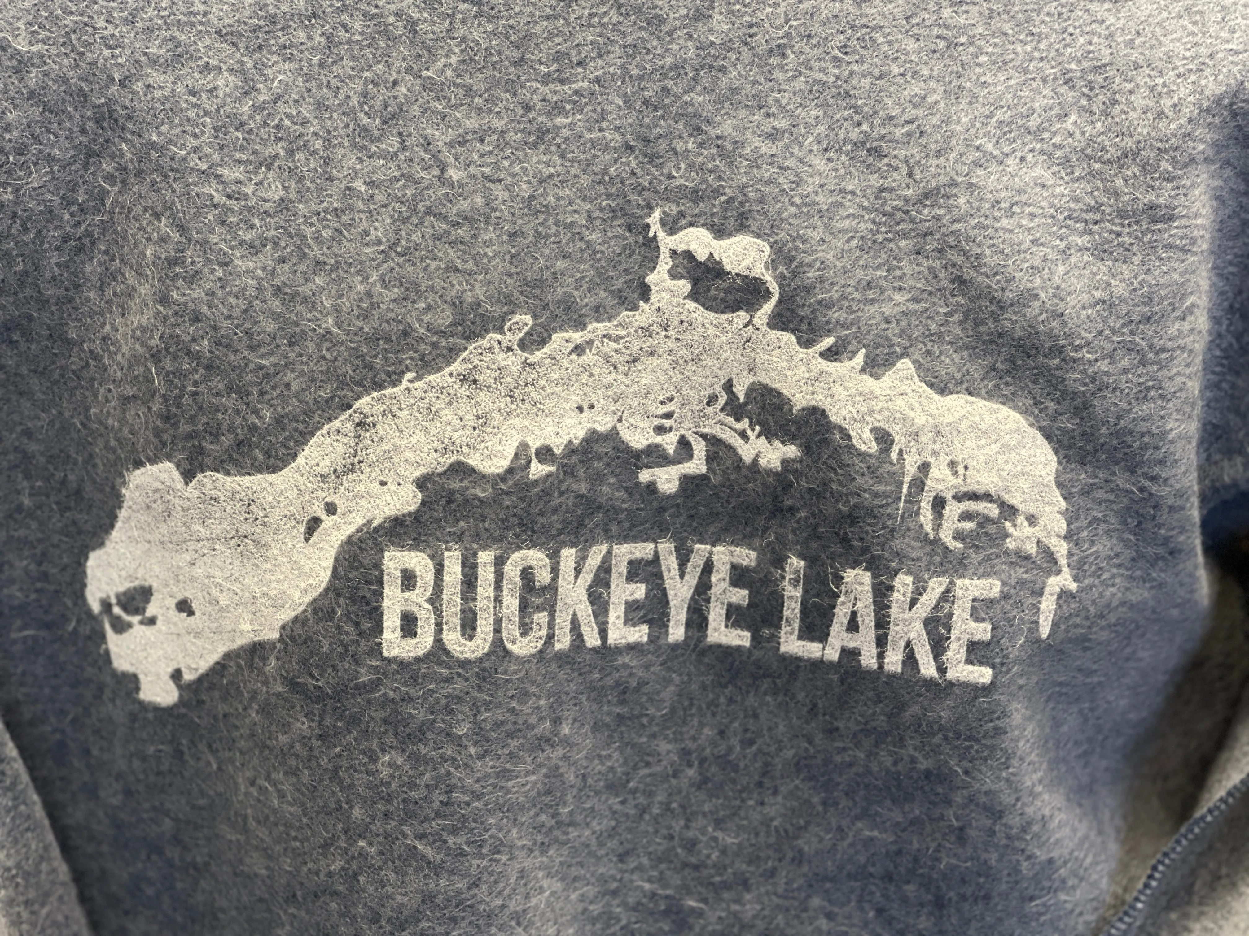 Lake Outline With Buckeye Lake Sweatshirt
