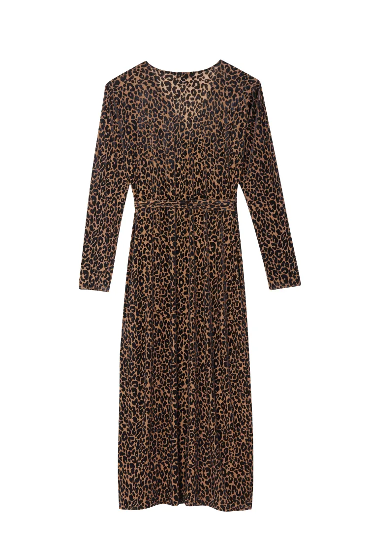 Leopard Willow Wrap Dress