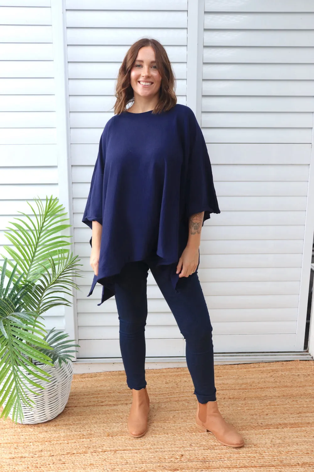 Lux Winter Poncho in Black or Navy