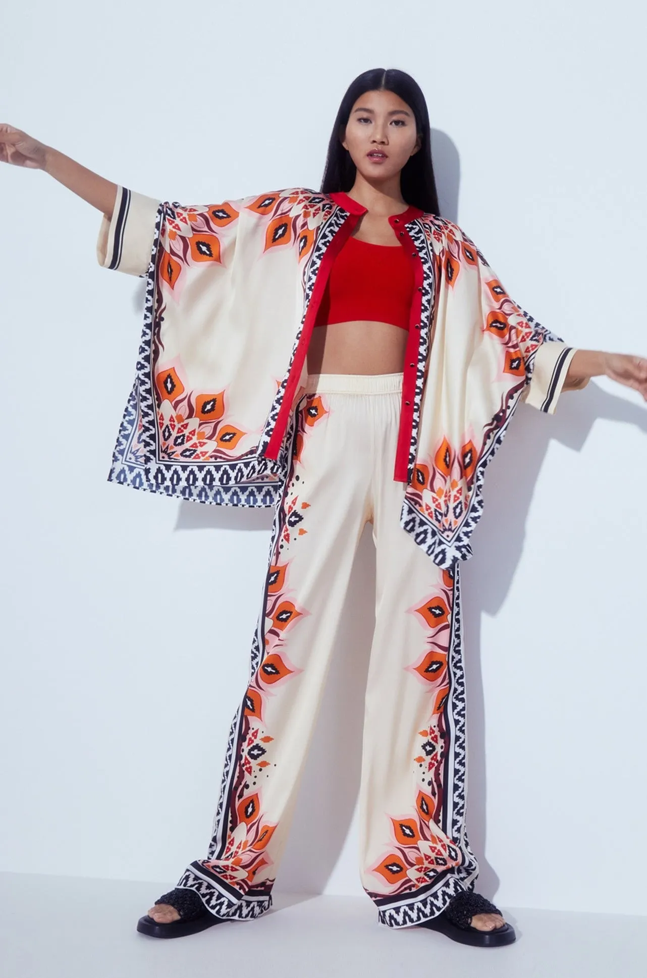 Marc Cain - Blouse in Poncho Style