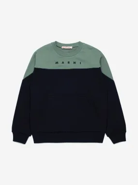 MARNI Kids Colourblock Sweatshirt in Black