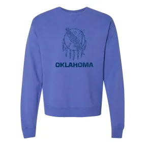 Oklahoma State Flag CW Crewneck - Deep Forte Blue