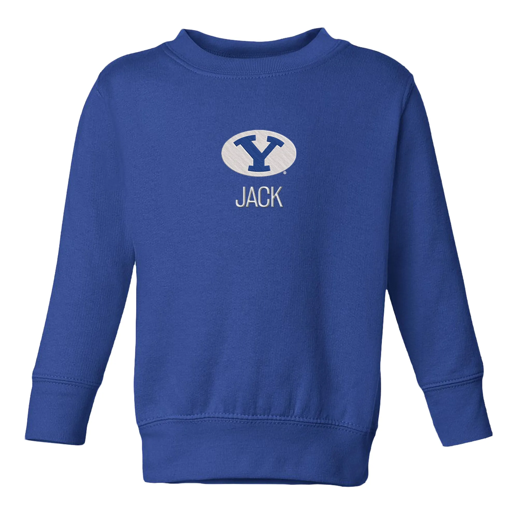 Personalized Brigham Young Cougars Toddler Crewneck Sweatshirt