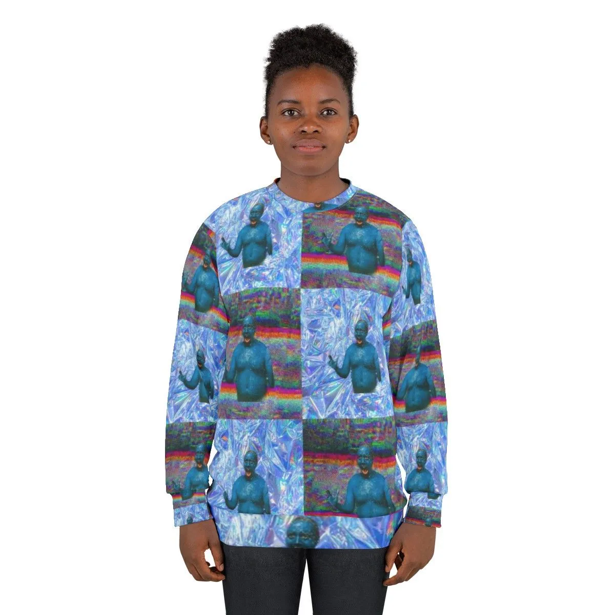 "Marty Wolf 'Big Fat Liar' Vaporwave Sweatshirt"