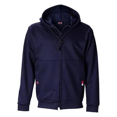 Saf-Tech FR 11 oz UltraSoft Zippered Front Hoodie Navy