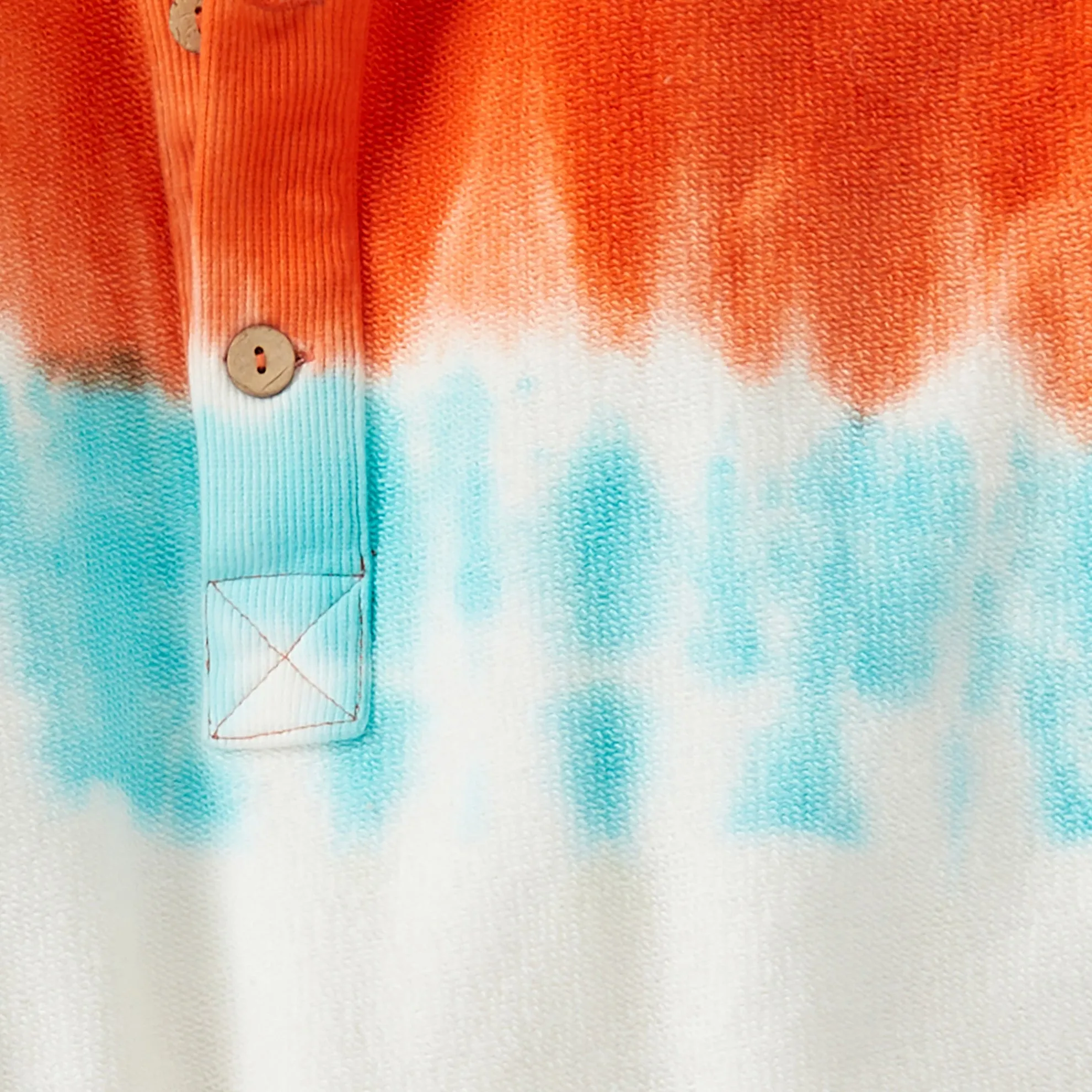 Sea Blaze Tie-Dye Henley