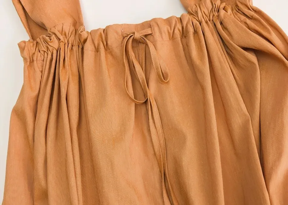 WIDE STRAP SLIP DRESS